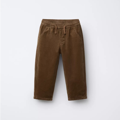 LINED FINE WALED CORDUROY PANTS - taupe brown | ZARA United States