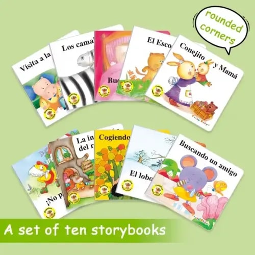 Teeny Baby-10 Spanish Language Illustrated Storybook Set, Early Education Learning Books, Picture Book, Parent-Child Reading Enlightenment, Kid Books - TikTok Shop