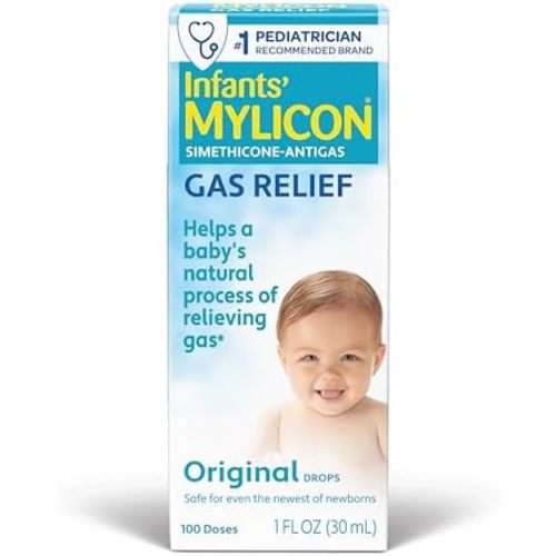 Mylicon Gas Relief Drops for Infants and Babies, Original Formula, 1 Fluid Ounce