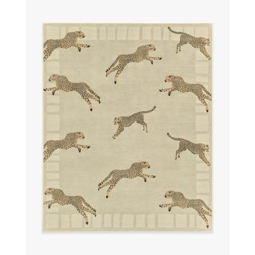 Leaping Cheetah Sand Rug by Scalamandré | Ruggable US