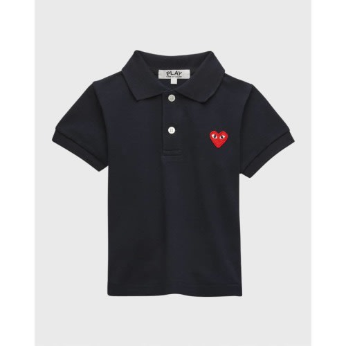 Kid's Heart Graphic Polo Shirt, Size 2-6