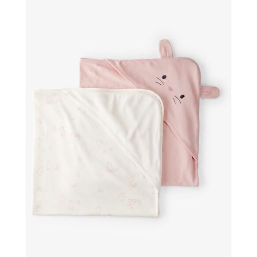 Baby 2-Pack Hooded Towels - Pink - Carter's | Carter's