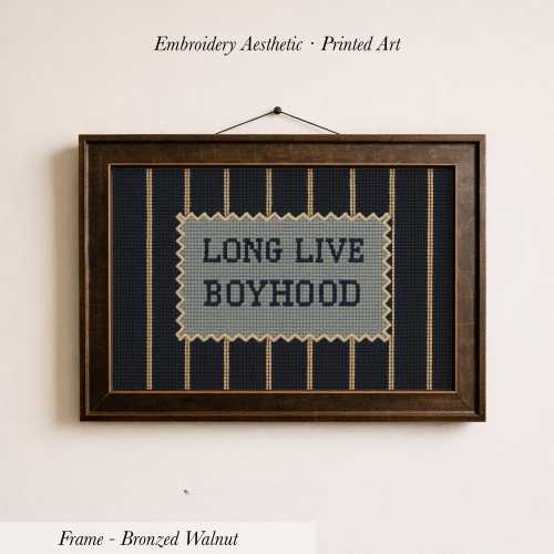 Long Live Boyhood Print ∙ Vintage Boy Room Art ∙ 1743S