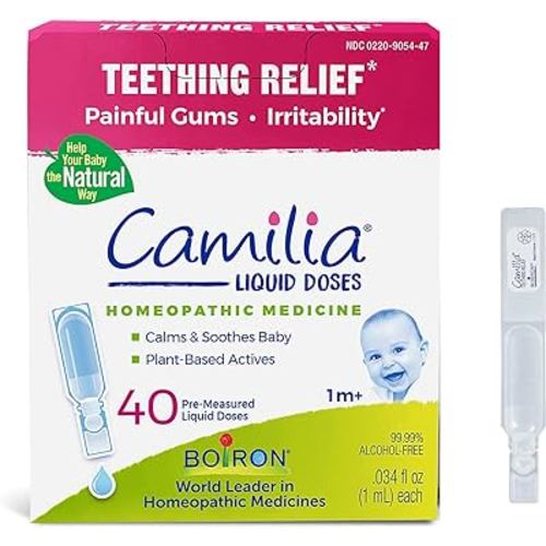 Boiron Camilia Teething Drops for Daytime and Nighttime Relief