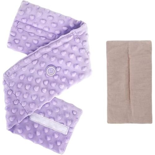 Colic and Gas Relief for Newborns and Infants, Flaxseed Heated Tummy Wrap, Baby Swaddling Belt with Soothing Warmth, Natural Relief for Upset Stomach in Babies and Toddlers, 0-3 Years (Puple)