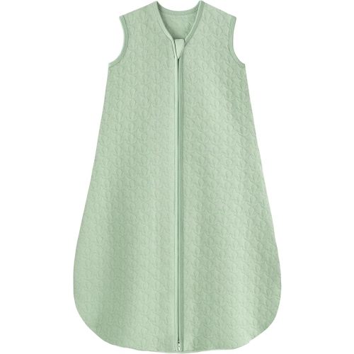 Baby Sleep Sack 0-6 Months 1.0 Tog Baby Wearable Blanket Quilted Sleeping Sack with 2-Way Zipper for Infant Newborn Green