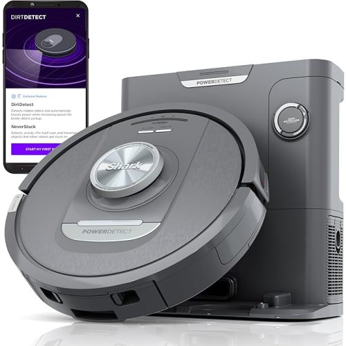 Shark Matrix Plus | 2-in-1 Robot Vacuum & Mop for Carpets & Hard Floors | Sonic Mopping & Powerful Suction for Pet Hair | Self-Empty Base | 45-Day Capacity | HEPA | LiDAR Nav | Black/Mocha | AV2630WA