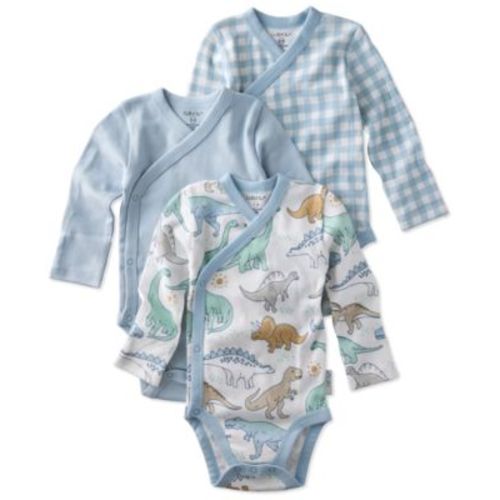 Baby Boys' or Baby Girls' Side Snap V-Neck Bodysuit, 3-Pack