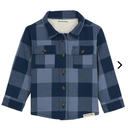 Bass Pro Shops Sherpa-Lined Flannel Long-Sleeve Button-Down Shirt for Babies | Bass Pro Shops