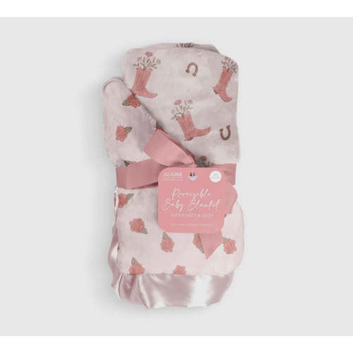 Blooming boot baby blanket