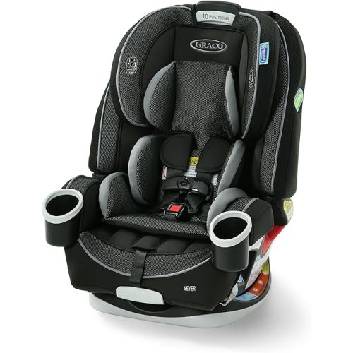 Graco 4Ever All-in-One Convertible Car Seat, 4-in-1 Baby to Big Kid Car Seat from 1.8-54 kg (4-120 lb), ProtectPlus Engineered, Raegen