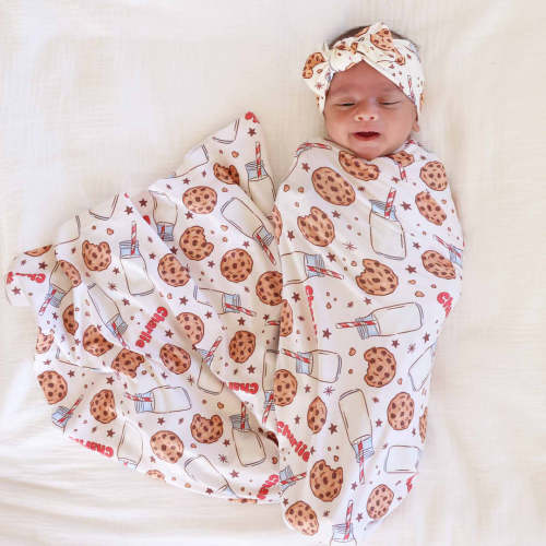 Cookie Cuddles Personalized Swaddle Blanket