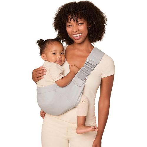 Ergobaby Upsie Hip Sling – Pearl Grey Baby Carrier – Lightweight, Adjustable Sling for Toddlers – Breathable & Ergonomic Design