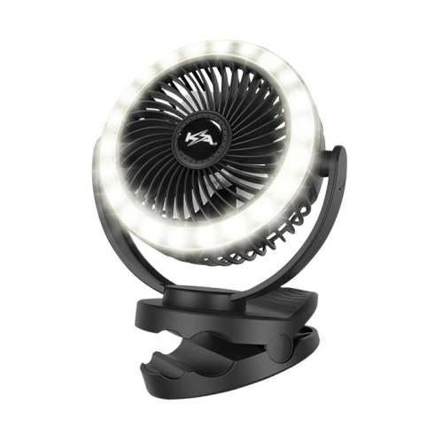 KickAss Portable Clip Fan with LED Light