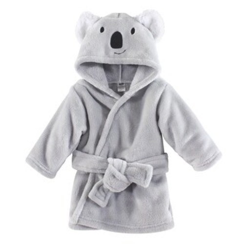 Hudson Baby Infant Plush Animal Face Bathrobe, Koala, 0-9 Months - Koala - 0-9 Months