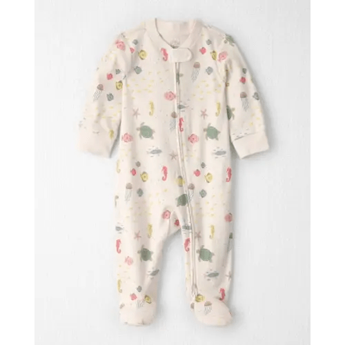 Baby Organic Cotton Sleep & Play Pajamas in Under the Sea - Little Planet | Carter's