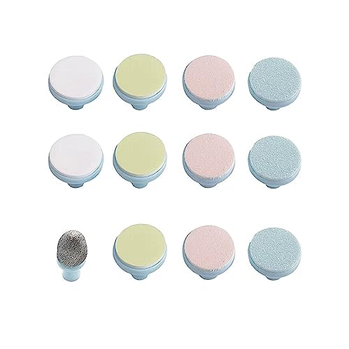 12 Pieces Baby Nail File Pads Nail Trimmer Replacement Pads Electric Baby Nail Grinding Heads for Standard Electric Kid Nail Trimmer Suits to Newborn and Adults
