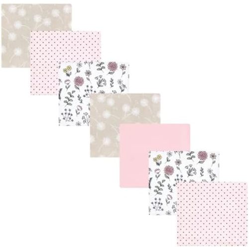 Luvable Friends Little Treasure Flannel Receiving Blankets 7pk