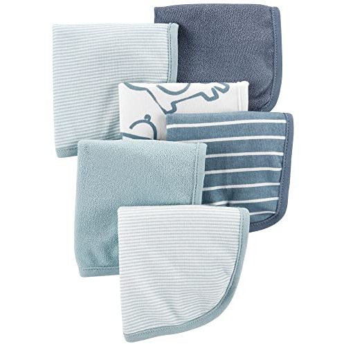 Carter's 6-Pack Washcloths (Blue/Navy/Stripes)