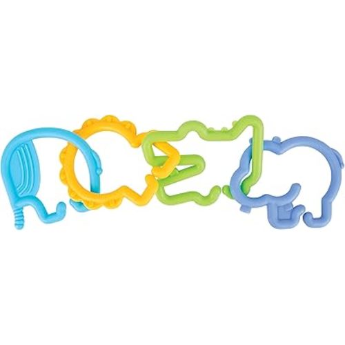 Nuby Animal Click Links Teether Toy- 24-Piece Set - 3+ Months