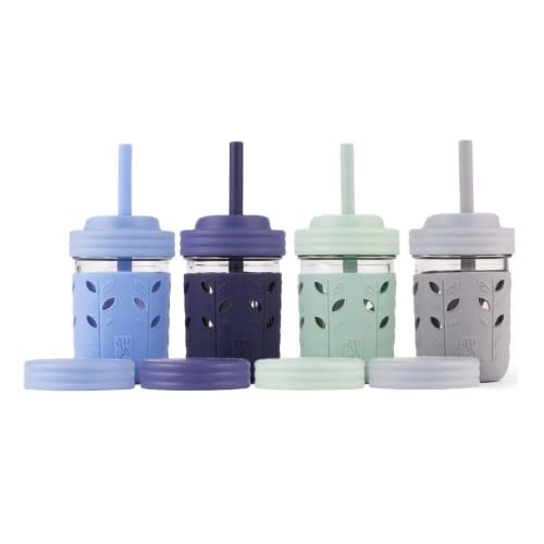 8oz Glass Mason Jar Drinking Tumblers + Food Storage