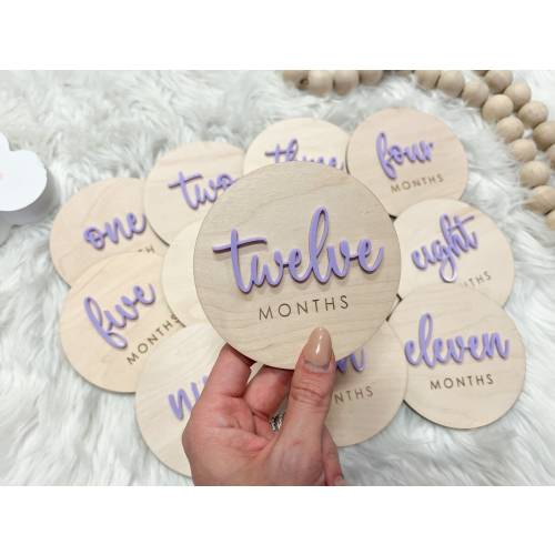 baby monthly milestone baby, baby month signs, monthly baby milestone discs, baby milestone markers, acrylic milestone disc