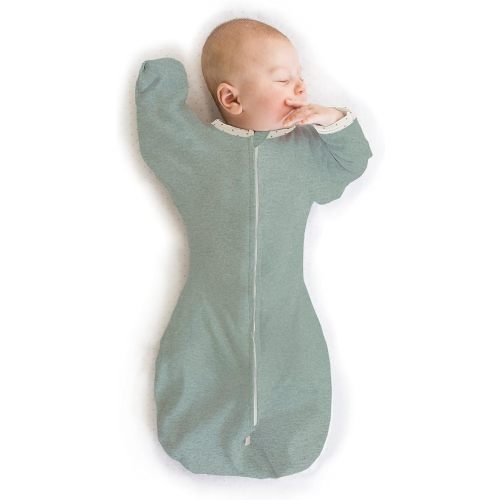 SwaddleDesigns Swaddle Sack with Arms Up Half-Length Sleeves and Mitten Cuffs,