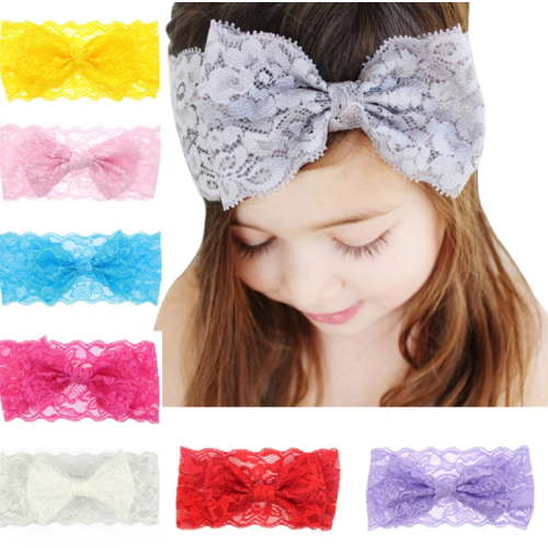 8-Piece Baby Girl Headband Set – Toddler Lace Bow Flower Hair Bands for Adorable Accessories TIKA