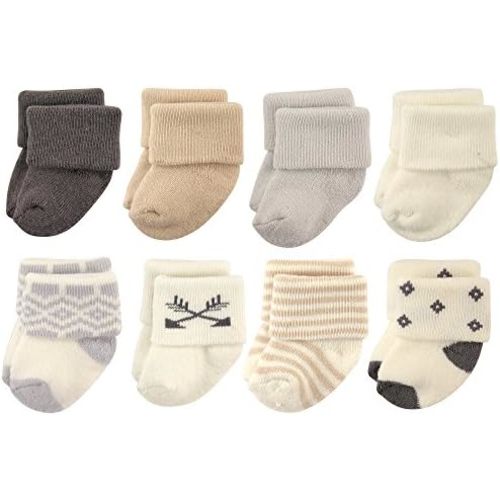 Hudson Baby Baby 8-pack Cotton Rich Newborn and Terry Socks