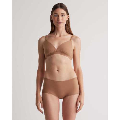 Second Skin Crossover Bralette (2-pack) in Mocha