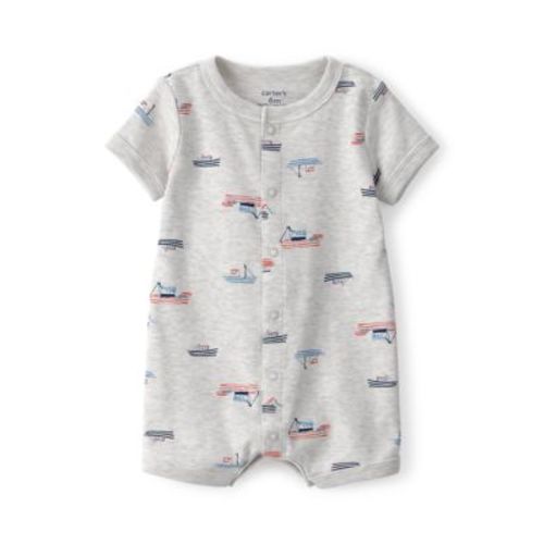 Baby Boys Boat Print Onesie
