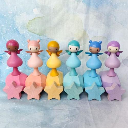 CLiCQUES Rainbow Fairies Peg Dolls