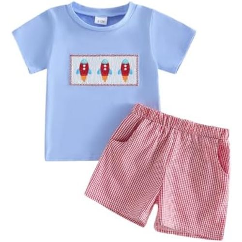 BemeyourBBs Toddler Baby Boy Summer Clothes Funny Letter T Shirt Elastic Waist Pockets Shorts Set 2 Piece Outfit