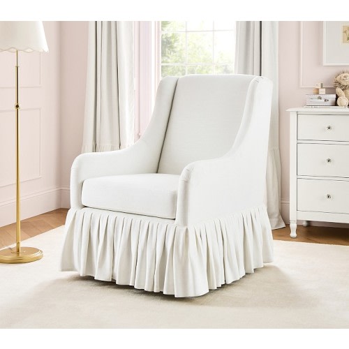 Merced Skirted Swivel Glider