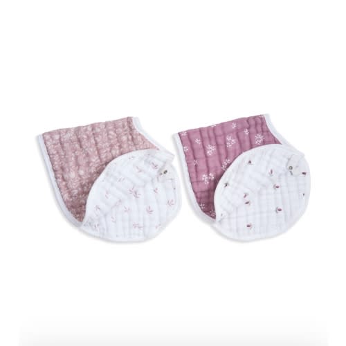 aden + anais Organic Cotton Muslin Oversized Burpy Bib in Heritage Floral