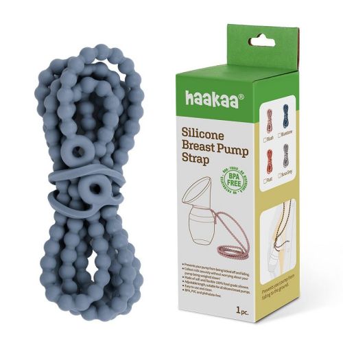 Haakaa Silicone Breast Pump Strap 1 PK Bluestone