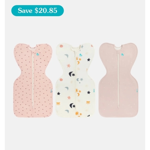 Swaddle Up Starter Bundle 1.0 TOG | Blush Cherries | Buff Lunar | Pink Twinkle