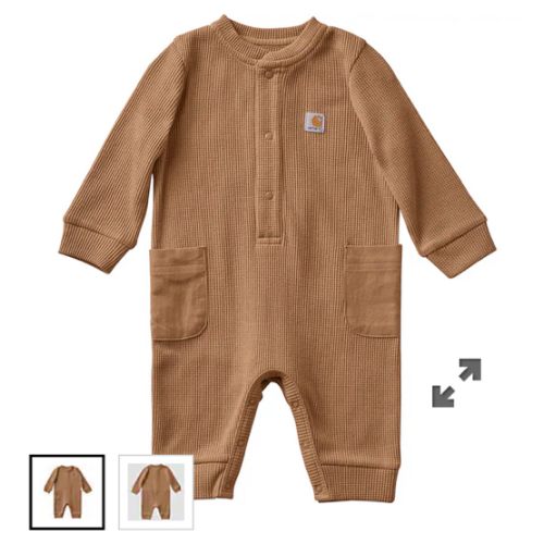 Kids' Long Sleeve Thermal Henley Coverall (Baby) | Carhartt
