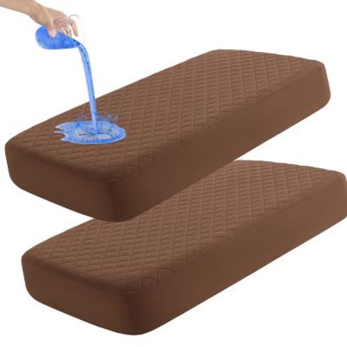 2 Pack Toddler Waterproof Crib Mattress Protectors, Quilted & Breathable Fitted Crib Pad Cover - NTBAY