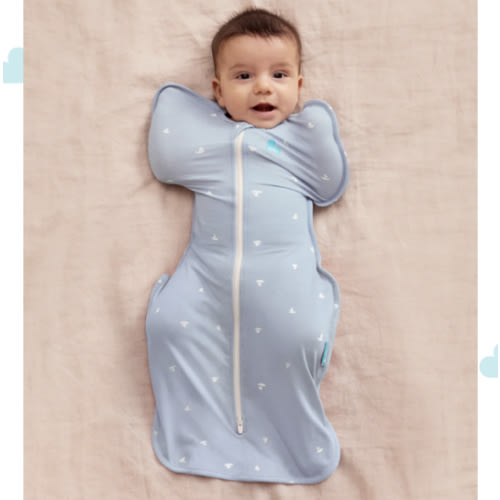 Swaddle Up™ 1.0 TOG Viscose from Bamboo Mist Blue Boats