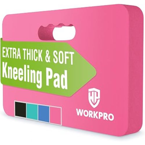 WORKPRO Extra Thick Kneeling Pad, 1 Pack, 17.5 x 11 x 1.5 in, Pink