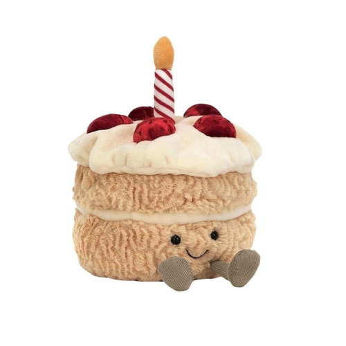 Jelly--Cat Amuseables Birthday Cake Stuffed Toy,Adorable Plush Birthday Cake Toy with Candle – Soft, Cuddly, and Perfect for Celebrations and Gifting - Walmart.ca