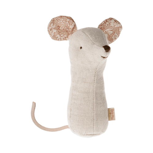 Lullaby Friend Rattles, Mouse - Natural – no small miracle children's boutique
