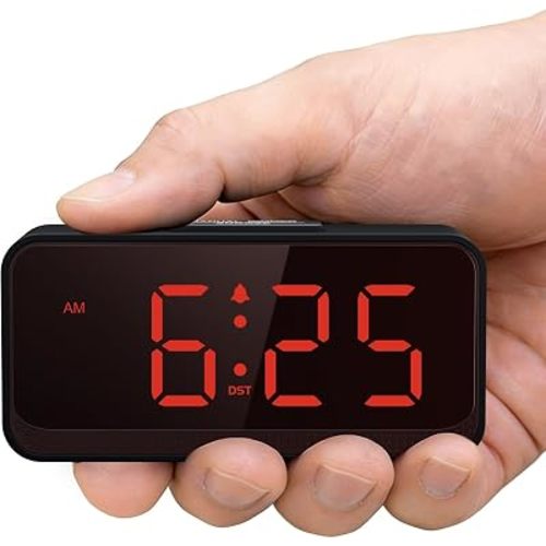 Battery Operated Small Alarm Clock: Compact Cordless Design