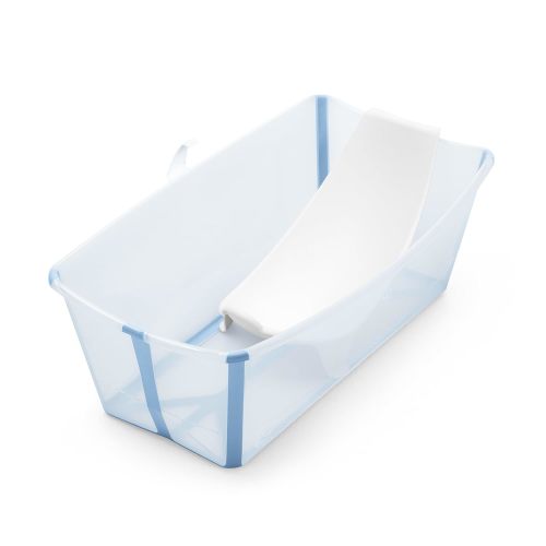 Stokke Flexi Bath Bundle Pack, Regular, Transparent Ocean Blue