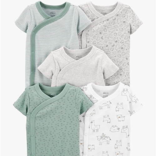 Simple Joys by Carter's unisex-baby 5-pack Side Snap Short-sleeve Bodysuit