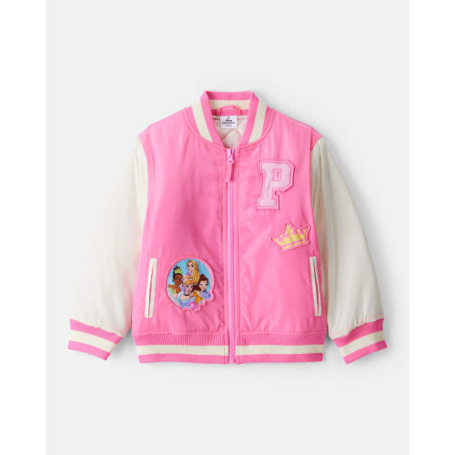 Toddler Girl Disney© Princess Long-Sleeve Varsity Jacket - Pink - Carter's | Carter's