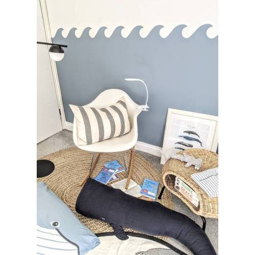 Wave Edge Wall Stencil: Removable Vinyl Decal for Painted Ocean Decor