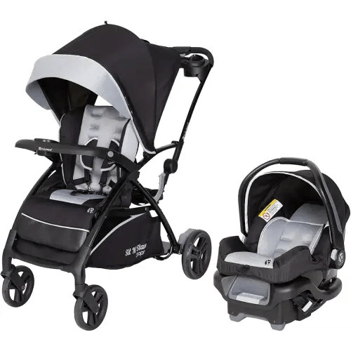 Baby Trend Sit N’ Stand 5-in-1 Shopper Travel System, Moondust