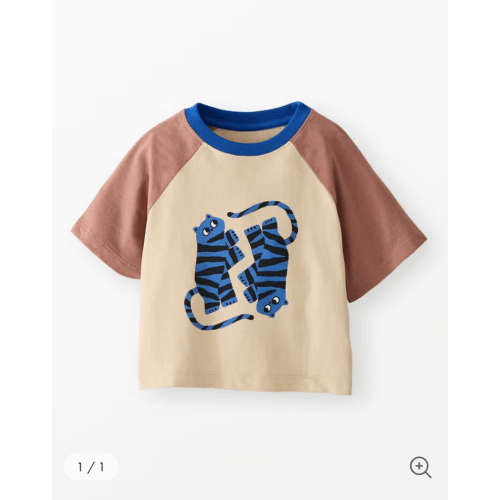 Oversized Raglan Sleeve Graphic T-Shirt